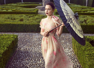 Emilia Clarke vodi vas kroz vrtove mašte u novom izdanju časopisa Harper’s Bazaar