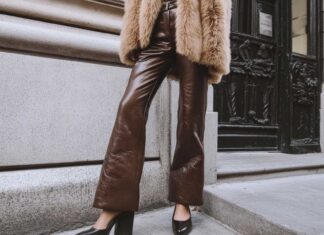 zena u hlacama i bundi