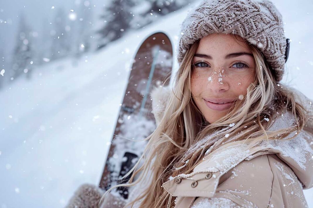 woman-snow Žena na snijegu (skijalište)