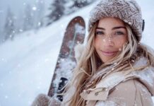 Skin care za hladne zimske dane koji možemo napraviti kod kuće Žena na snijegu (skijalište)