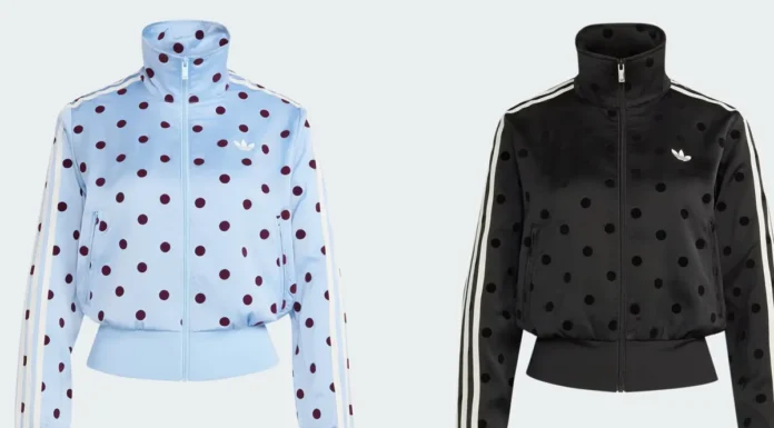 Adidas polka dots gornji dio trenerke plavi i crni