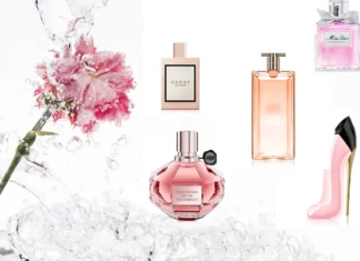 Parfemi za proljece sa ruzom na slici